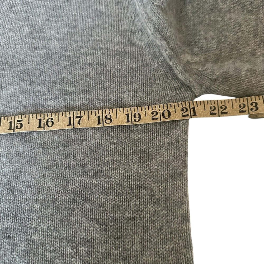 BROCHU WALKER LOOKER LAYER V-NECK CASHMERE BLEND GREY SWEATER SIZE XS - Picture 12 of 14